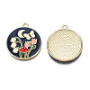 Alloy Enamel Pendants ENAM-N055-113B-3