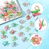 70Pcs Transparent Acrylic Pendants PALLOY-FS00050-3
