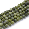Natural Xinyi Jade/Chinese Southern Jade Beads Strands G-T055-8mm-15-1