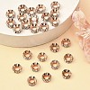 Brass Rhinestone Spacer Beads RB-A020-7mm-01RG-4