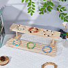 2-Tier Wooden Jewelry Organizer Display Risers ODIS-WH0058-18B-5