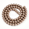 Baking Paint Pearlized Glass Pearl Bead Strands HY-N002-6mm-A06-3