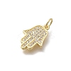 Brass Micro Pave Cubic Zirconia Pendants KK-D431-073B-G-2