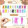 40Pcs 20 Colors Opaque Acrylic Pendants FIND-YW0005-77-2