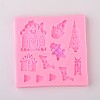 Christmas Theme DIY Food Grade Silicone Molds LS-AJEW-L054-55-1