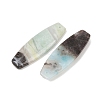 Natural Flower Amazonite Pendants G-K381-20C-2