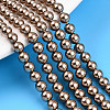 Baking Paint Pearlized Glass Pearl Bead Strands HY-N002-5mm-A06-1
