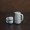 Miniature Spray Painted Alloy Cup & Teapot MIMO-PW0001-100A-01-1