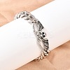 Stainless Steel Cuban Link Chian Bracelets BJEW-D379-03ASP-5