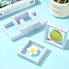 5Pcs Square Transparent PE Thin Film Suspension Jewelry Display Box CON-FS0001-19B-8