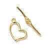Brass Toggle Clasps KK-H496-09G-2