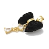 Real 18K Gold Plated Rack Plating Brass Pendants KK-Q009-06G-04-2