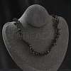 Natural Supper 7 Rutilated Quartz Chip Beaded Necklaces for Men Women NJEW-G159-01M-1