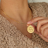 Golden 304 Stainless Steel Pendant Necklace SA1727-2-4
