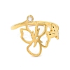 304 Stainless Steel with  Cubic Zirconia Adjustable Rings RJEW-K245-48E-G-1