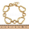 304 Stainless Steel Link Chain Bracelets for Women LS-BJEW-Z137-01G-5