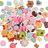 100Pcs Opaque Resin Cabochons CRES-SP0001-15-1