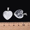 Heart Natural Crystal Pendants LS-G-Q438-15-4