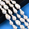 Natural Baroque Pearl Keshi Pearl Beads Strands PEAR-S019-02C-01-2