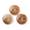 Natural Red Aventurine Carved Pendants G-H007-06I-1