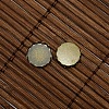 9.5~10mm Clear Domed Glass Cabochon Cover for Flat Round DIY Photo Brass Cabochon Making DIY-X0103-AB-NR-4