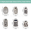 210Pcs 6 Styles Tibetan Style Alloy Spacer Beads FIND-HY0003-56-2