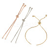 3Pcs 3 Colors Brass Box Chain Slider Bracelet Making KK-TA0003-12-RS-2