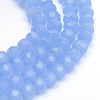 Imitation Jade Glass Bead Strands X-GLAA-R166-8mm-03D-1