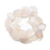 Natural White Agate Beads Strands G-F769-G01-02-3