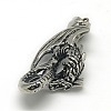 Fashionable Retro 304 Stainless Steel Rhinestone Dragon Pendants STAS-L017-143-3