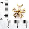 Rack Plating Brass Micro Pave Cubic Zirconia Pendants KK-K401-55G-3