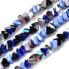 Electroplate Glass Beads Strands EGLA-N002-06F-1