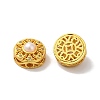 Rack Plating Hollow Brass Cubic Zirconia Beads KK-K381-21C-MG-2