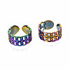 Hollow Open Cuff Rings RJEW-N038-026-1