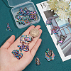 CHGCRAFT 16Pcs 8 Style Plated Alloy Pendants FIND-CA0005-90-3