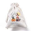 Halloween Cotton Cloth Storage Pouches ABAG-M004-01L-3