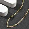 Brass Figaro Chains Necklaces for Women NJEW-D302-29G-2