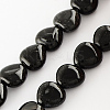 Dyed Natural Black Onyx Beads Strands X-G-R190-10-1