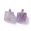 Natural Amethyst Pendants G-C002-02H-3