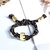 Letter E Cotton Cord Braided Knot Bracelets FS-WG79C27-05-1