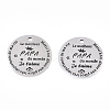 Non-Tarnish 201 Stainless Steel Pendants STAS-T064-38P-3-2