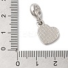 Rack Plating Alloy Light Siam Rhinestone European Dangle Charms PALLOY-S189-23P-3