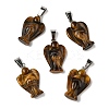 Natural Tiger Eye Pendants G-B127-10P-12-2
