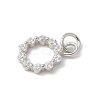 S925 Sterling Silver Micro Pave Cubic Zirconia Pendant LS-STER-H115-02A-S-2