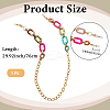 1Pc Acrylic with Alloy Oval Link Chains Neck Strap for Eyeglasses AJEW-CN0003-60C-2