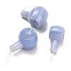 Natural Blue Lace Agate 3-Hole Guru Beads for Buddhist Jewelry Making G-K403-09-1