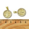 Brass Micro Pave Cubic Zirconia Pendants KK-H472-53D-G-3