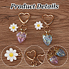 3Pcs 3 Colors Acrylic Strawberry Pendant Decorations AJEW-HY0001-96-3