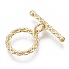 Brass Toggle Clasps KK-S354-219-NF-1