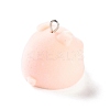 Flocking Resin Cute Pendants RESI-A040-02B-2